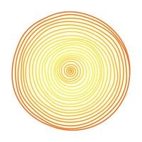 A vibrant graphic image displaying a spiral that transition in color from yellow in the center to orange on the outer edges. Vector illustration