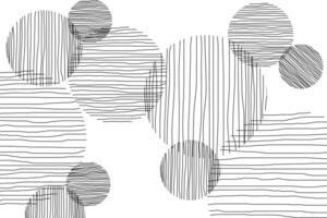 This image displays a monochromatic abstract design consisting of vertical and horizontal lines in overlapping circles. Vector illustration