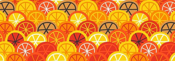 pattern with slices of lemon. vector illustration in flat style. design for fabric, paper, background, etc.