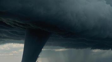 AI generated close up of tornado photo