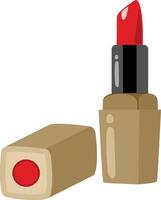 Red lipstick isolated on white vector