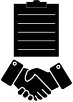 Joint venture icon. Deals sign. Contract symbol. Handshake logo. flat style. vector