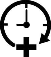 Overtime icon. Business and clock sign. Working time symbol. flat style. vector