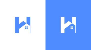 H Letter And Home icon Logo Design, H icon Brand identity Design Monogram Logo vector