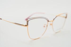 vintage glasses isolated on a white background photo