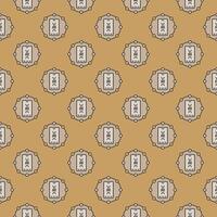 Artificial Intelligence Smartphone inside Circle vector AI colored seamless pattern