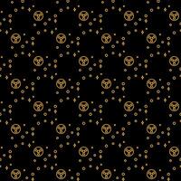 Nuclear Weapon in Space vector Radiation seamless pattern in thin line style