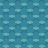 Satellite with Nuclear Weapon vector linear seamless pattern