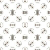 AI Phone with Arrows vector Artificial Intelligence colored seamless pattern