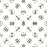 AI Phone with Arrows vector Artificial Intelligence colored seamless pattern