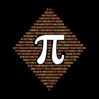 número Pi 3,14 vector matemático constante matemáticas bandera o ilustración