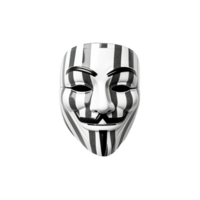 ai genererad hacker anonym mask png isolerat på transparent bakgrund