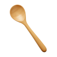 AI generated Wooden spoon png isolated on transparent background