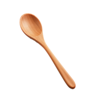 AI generated Wooden spoon png isolated on transparent background