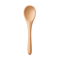 ai generato di legno cucchiaio png isolato su trasparente sfondo