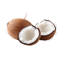 AI generated Coconut png isolated on transparent background