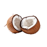 AI generated Coconut png isolated on transparent background