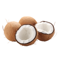ai gegenereerd kokosnoot PNG geïsoleerd Aan transparant achtergrond