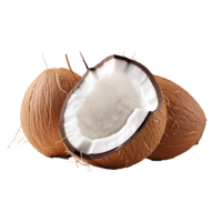 AI generated Coconut png isolated on transparent background