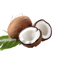 AI generated Coconut png isolated on transparent background