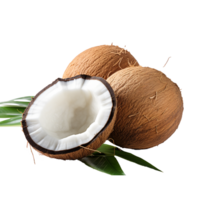 AI generated Coconut png isolated on transparent background