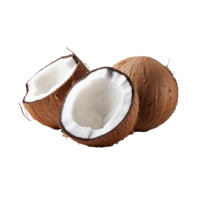 AI generated Coconut png isolated on transparent background