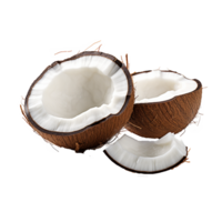 AI generated Coconut png isolated on transparent background