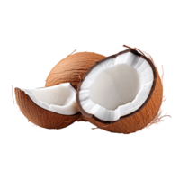 AI generated Coconut png isolated on transparent background