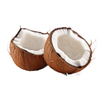 AI generated Coconut png isolated on transparent background