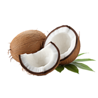 AI generated Coconut png isolated on transparent background