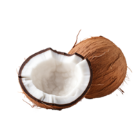 AI generated Coconut png isolated on transparent background