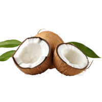 AI generated Coconut png isolated on transparent background