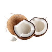 AI generated Coconut png isolated on transparent background