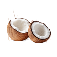 ai généré noix de coco png isolé sur transparent Contexte