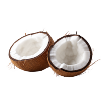 AI generated Coconut png isolated on transparent background