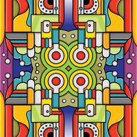 Abstract fantasy design concept with fullcolor vector