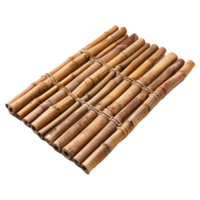 AI generated Magnificent bamboo table mats isolated on transparent background png