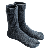 AI generated Magnificent wool blend crew socks isolated on transparent background png