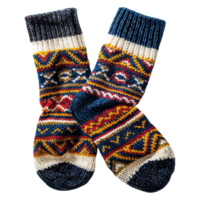 AI generated Magnificent wool blend crew socks isolated on transparent background png