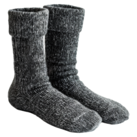 AI generated Magnificent wool blend crew socks isolated on transparent background png