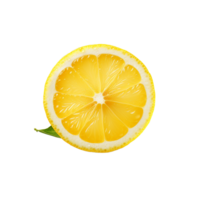 AI generated Fresh lemon png isolated on transparent background