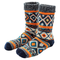 AI generated Magnificent wool blend crew socks isolated on transparent background png