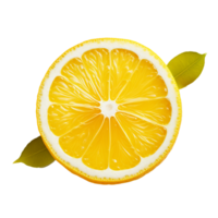 ai generado Fresco limón png aislado en transparente antecedentes
