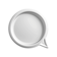 AI generated 3d speech bubble isolated on transparent background png