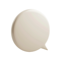 AI generated 3d speech bubble isolated on transparent background png