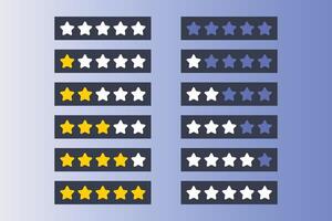 5 star rating illustration vector format