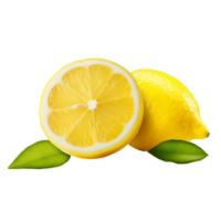 ai généré Frais citron png isolé sur transparent Contexte