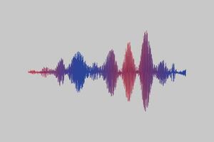 Modern sound wave equalizer. Vector illustration on dark background