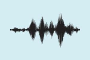 moderno sonido ola igualada. vector ilustración en oscuro antecedentes