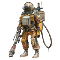 AI generated Space scavenger isolated on transparent background png